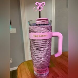 Juicy Couture Pink Rhinestone Tumbler
